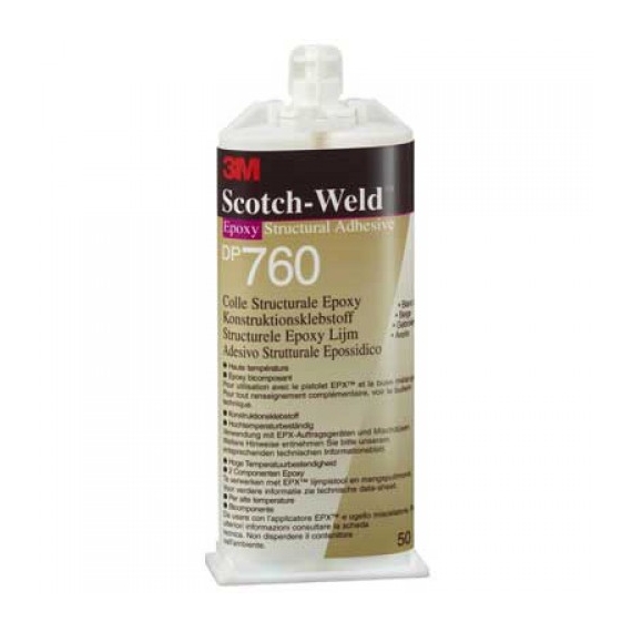 3M DP760 scotch weld adesivo epossidico bicomponente alta temperatura -  cartuccia da 50 ml. - bianco